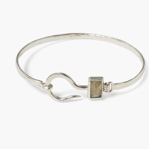 NWT CHAN LUU ODYSSEY LABRADORITE STERLING SILVER CUFF BRACELET